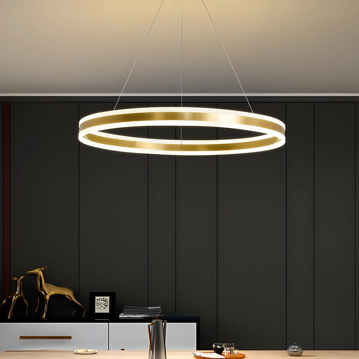 Eloer Circle Layered Living Room Chandelier