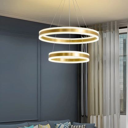 Eloer Circle Layered Living Room Chandelier
