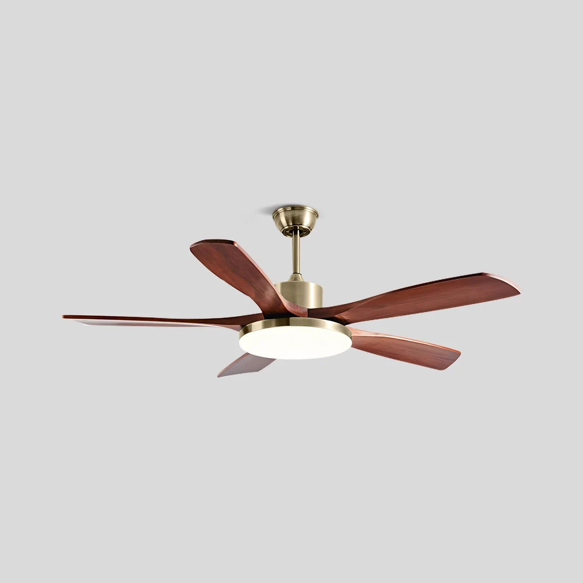 Eloer Solid Wood Ceiling Fan Light for Living Room