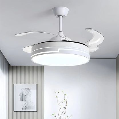 Luvori Remote Minimalist Hugger Ceiling Fan Light