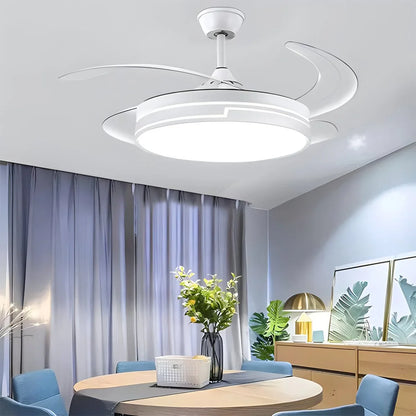 Luvori Remote Minimalist Hugger Ceiling Fan Light