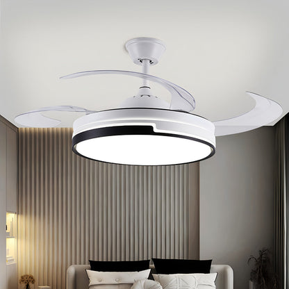 Luvori Remote Minimalist Hugger Ceiling Fan Light