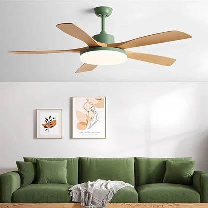 Eloer Living Room 6-Leaf Ceiling Fan Light