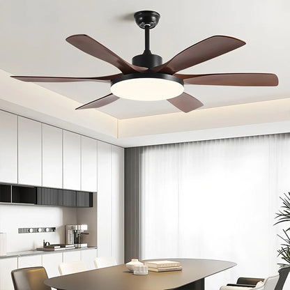 Eloer Living Room 6-Leaf Ceiling Fan Light