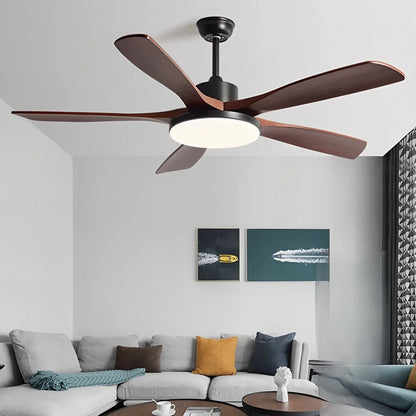 Eloer Minimalist Ceiling Fan with Light for Living Room
