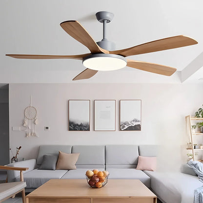 Eloer Minimalist Ceiling Fan with Light for Living Room