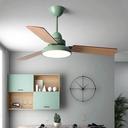 Eloer Modern Minimalist Three Leaf Ceiling Fan Light