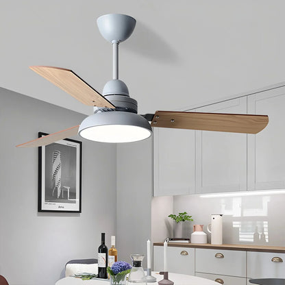 Eloer Modern Minimalist Three Leaf Ceiling Fan Light
