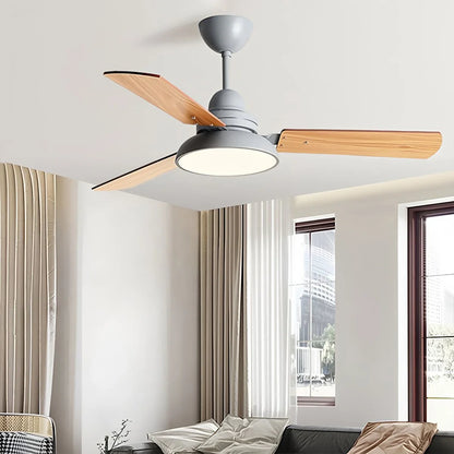 Eloer Modern Minimalist Three Leaf Ceiling Fan Light