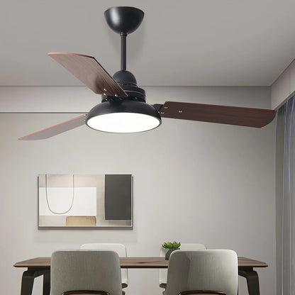Eloer Modern Minimalist Three Leaf Ceiling Fan Light