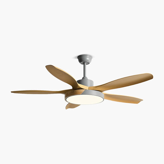 Eloer Nordic Living Room Ceiling Fan with Light