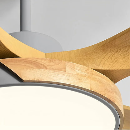 Luvori Nordic Living Room Ceiling Fan with Light