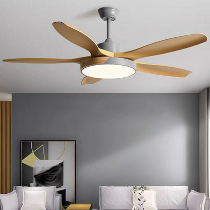 Luvori Nordic Living Room Ceiling Fan with Light