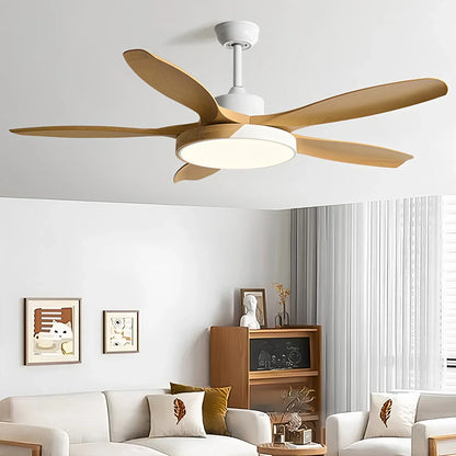Luvori Nordic Living Room Ceiling Fan with Light