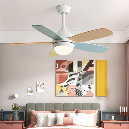 Luvori Nordic Colorful Leaf Ceiling Fan Light