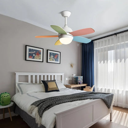 Luvori Nordic Colorful Leaf Ceiling Fan Light