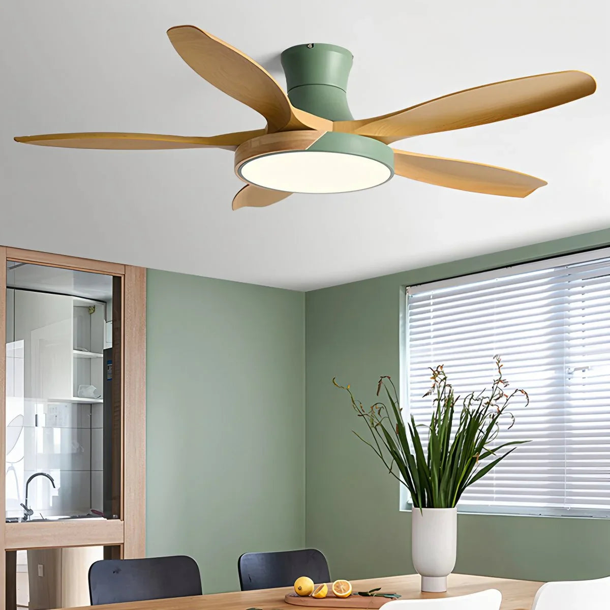 Luvori Nordic 5-Blade LED Ceiling Fan Light