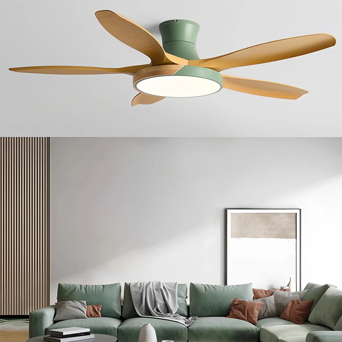 Luvori Nordic 5-Blade LED Ceiling Fan Light