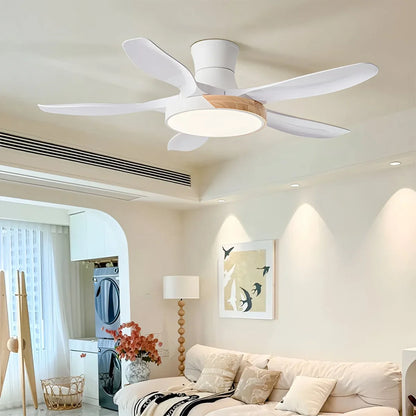 Luvori Nordic 5-Blade LED Ceiling Fan Light