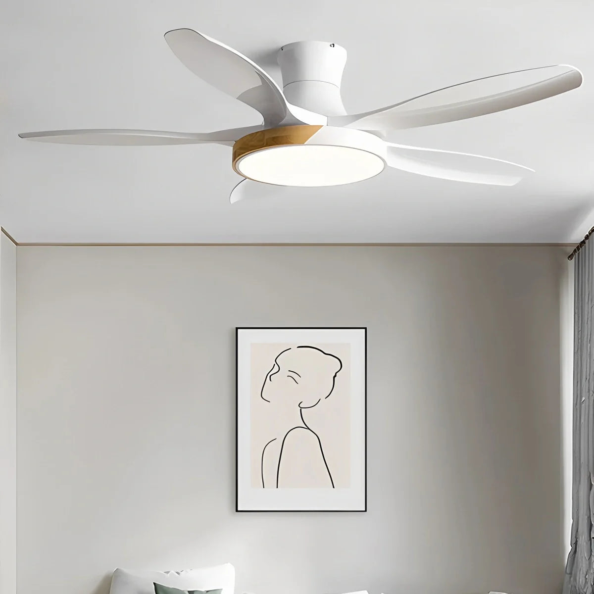 Luvori Nordic 5-Blade LED Ceiling Fan Light