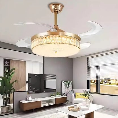 Remote Hugger Ceiling Fan Light for Low Ceilings
