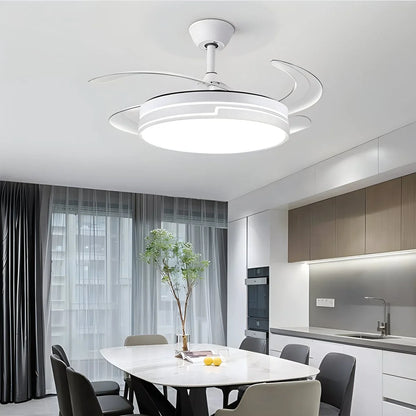 Luvori Remote Minimalist Hugger Ceiling Fan Light