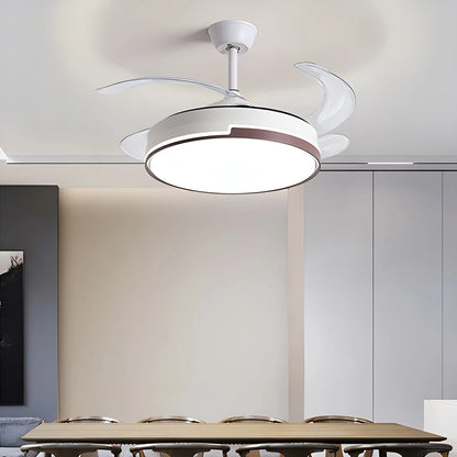 Luvori Remote Minimalist Hugger Ceiling Fan Light