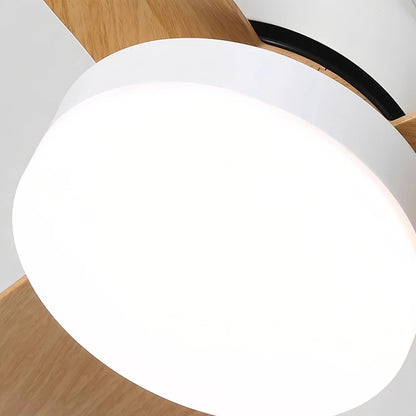 Eloer Small Propeller Ceiling Fan With Light for Bedroom