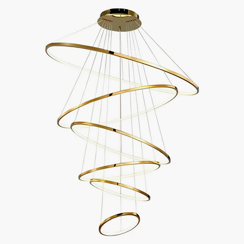 Eloer Large Tiered Ring Foyer Chandelier