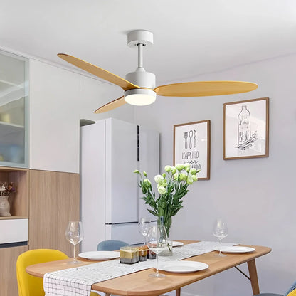 Eloer 3-Blade Ceiling Fan With Light for Bedroom