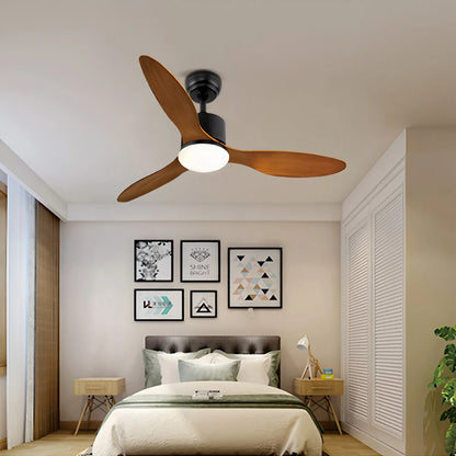 Eloer 3 Blade Modern Ceiling Fan with Light
