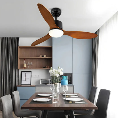 Eloer 3 Blade Modern Ceiling Fan with Light