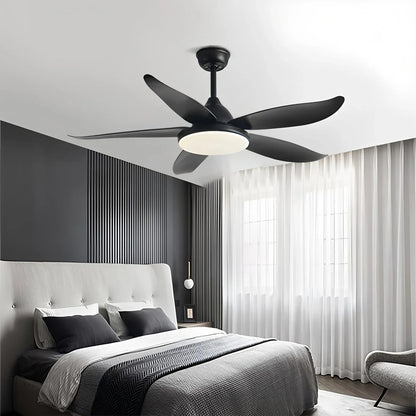 Eloer 5 Blade Contemporary Ceiling Fan Lamp