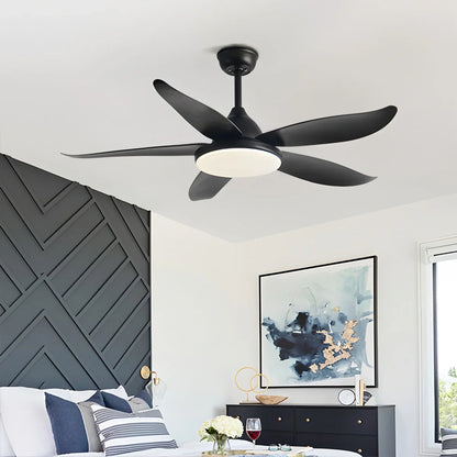 Eloer 5 Blade Contemporary Ceiling Fan Lamp