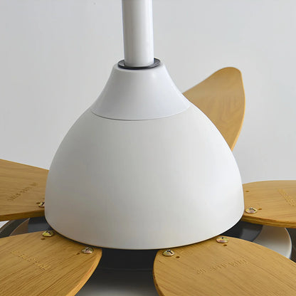 Eloer 5 Blade Contemporary Ceiling Fan Lamp
