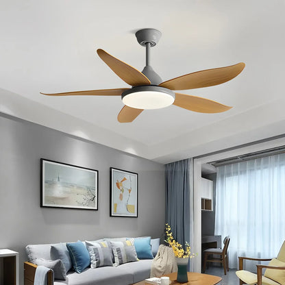 Eloer 5 Blade Contemporary Ceiling Fan Lamp