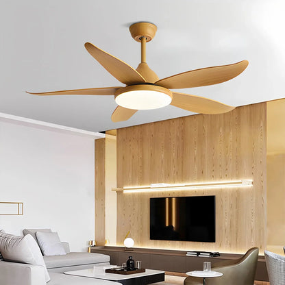 Eloer 5 Blade Contemporary Ceiling Fan Lamp
