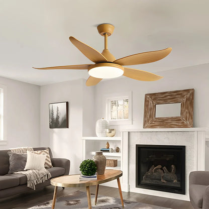 Eloer 5 Blade Contemporary Ceiling Fan Lamp