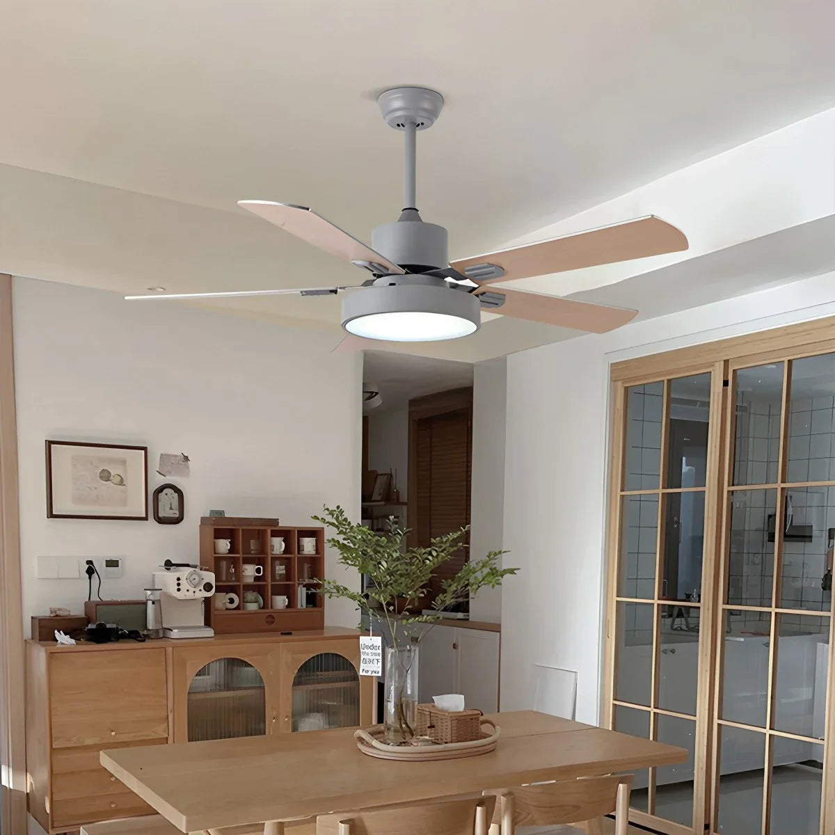 Eloer 5 Blade Vintage Ceiling Fan Light for Living Room