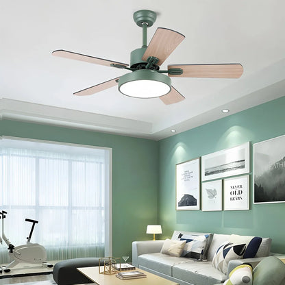 Eloer 5 Blade Vintage Ceiling Fan Light for Living Room