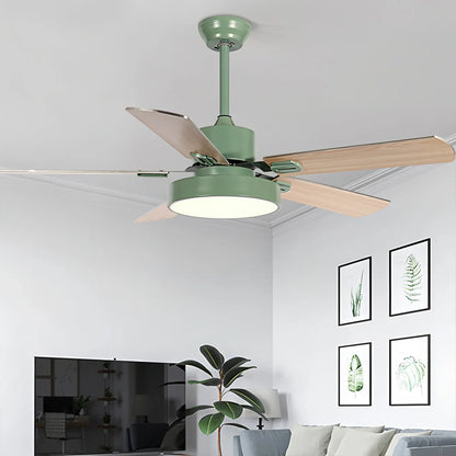 Eloer 5 Blade Vintage Ceiling Fan Light for Living Room