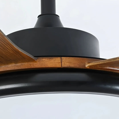 Eloer 5-Blade Wood Ceiling Fan with Light for Living Room