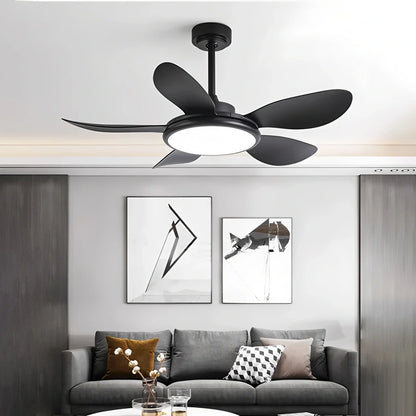 Eloer 5-Blade Wood Ceiling Fan with Light for Living Room