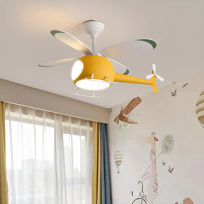 Eloer Airplane Ceiling Fan Lamp for Children’s Room