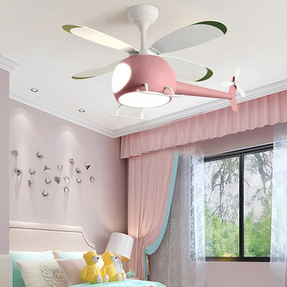 Eloer Airplane Ceiling Fan Lamp for Children’s Room