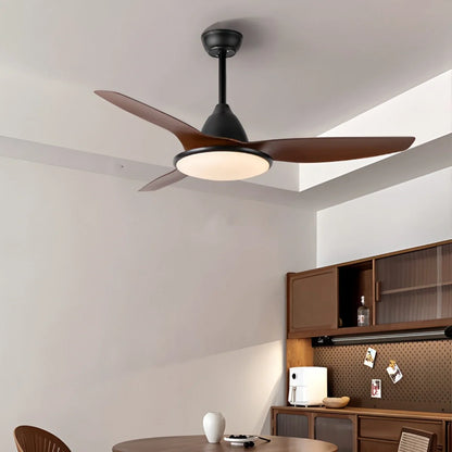 Eloer American Retro Ceiling Fan With Light