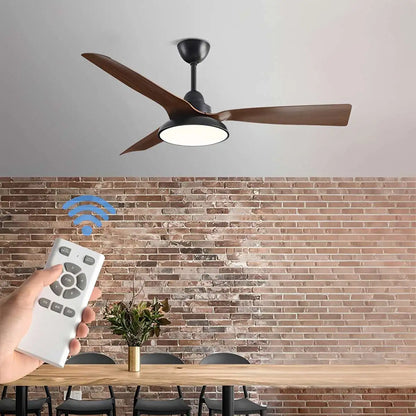 Eloer American Retro Ceiling Fan With Light