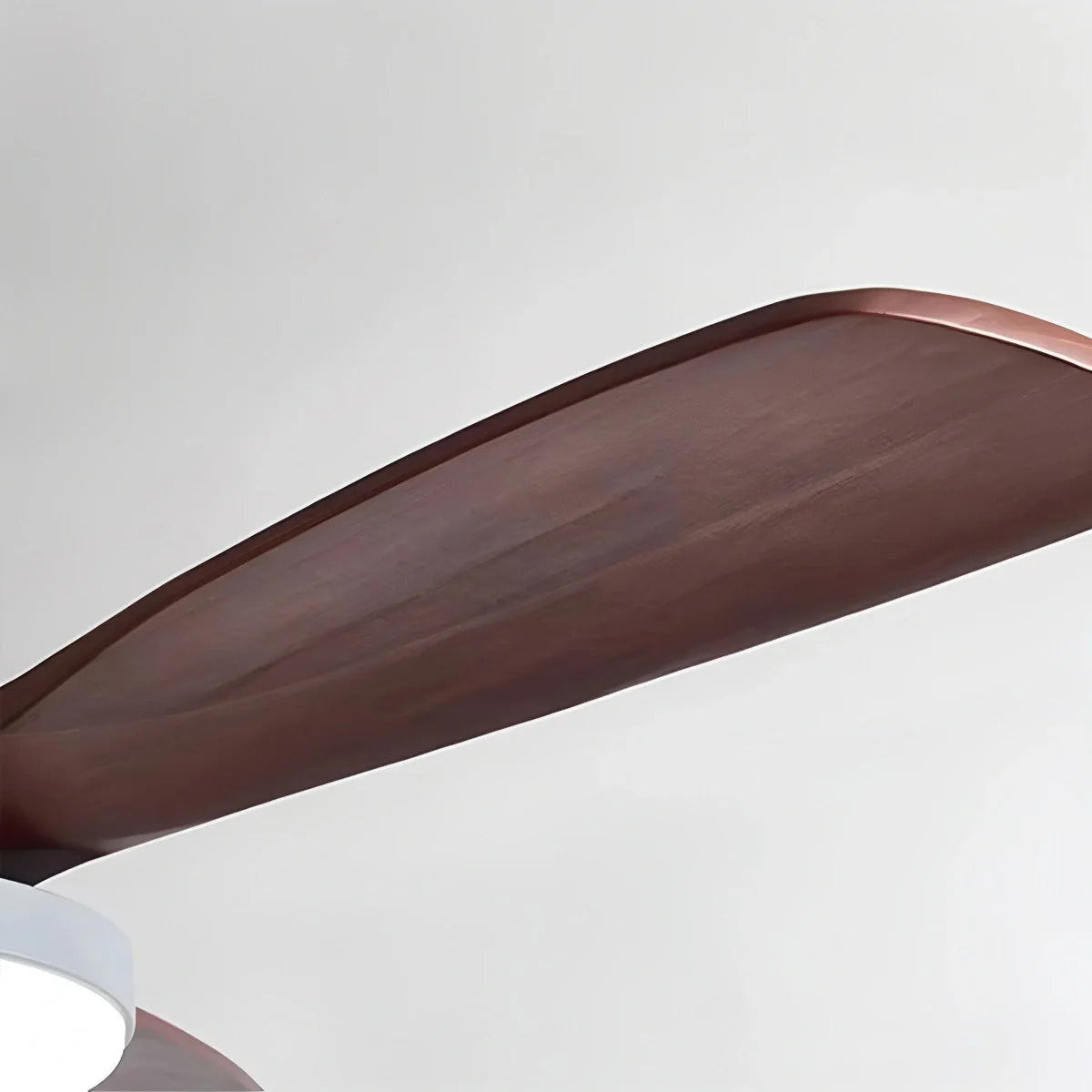 Eloer Vintage 3-leaf Solid Wood Ceiling Fan Lamp