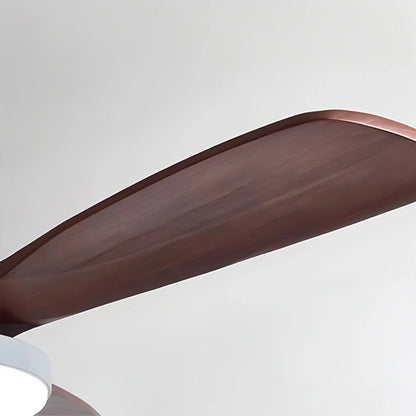 Eloer Vintage 3-leaf Solid Wood Ceiling Fan Lamp