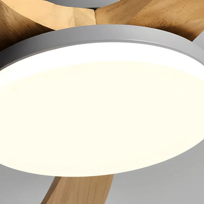 Luvori High Wind Solid Wood Ceiling Fan Light